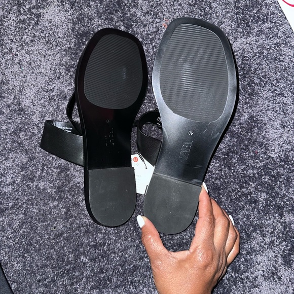 Black Thong Sandals - Picture 5 of 5